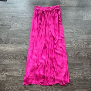 Anthropologie hot pink/magenta maxi skirt, Sz 4